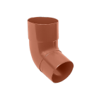 IZABELLA PVC ceglasty - Kolano / wylewka 100mm (kąt 67,5°)