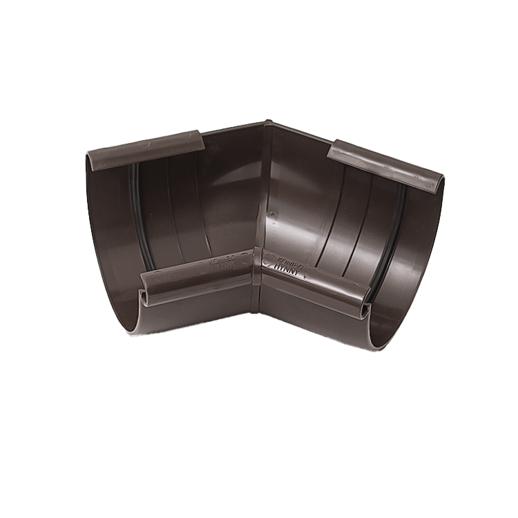 GAMRAT PVC brązowy ciemny - Narożnik 125mm / WEWNĘTRZNY kąt 135° (zamiennik Izabella)