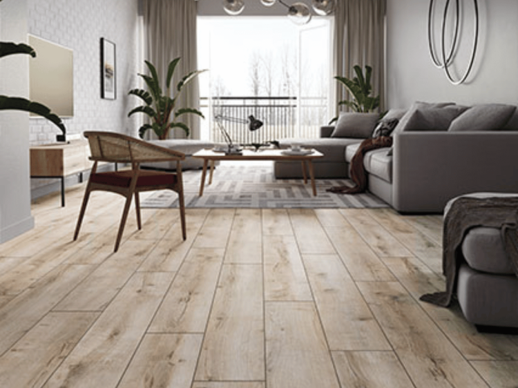 CLASSEN panele podłogowe Trend 4V WR - Dąb Gołdap AC5 8mm - realizacja