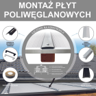 ROBELIT - Poliwęglan komorowy antracyt 6mm / 105 x 200cm - MONTAŻ