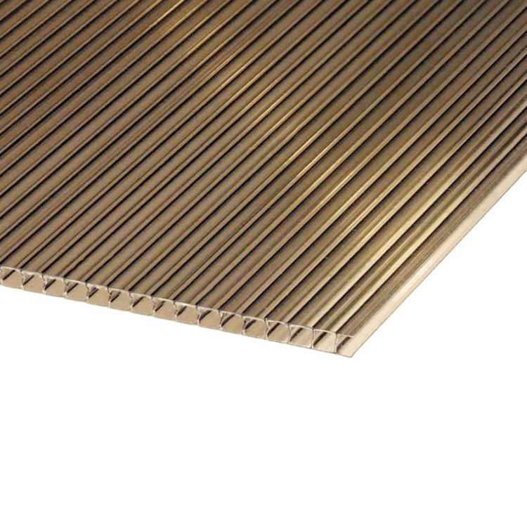 ROBELIT - Poliwęglan komorowy 6mm dymiony (brąz) / 105 x 300cm