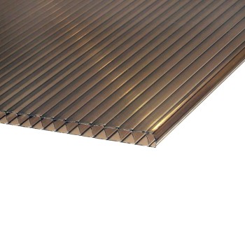 ROBELIT - Poliwęglan komorowy 10mm dymiony (brąz) / PRÓBKA 5-10cm