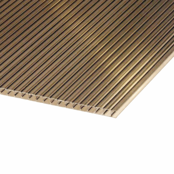 ROBELIT - Poliwęglan komorowy 6mm dymiony (brąz) / PRÓBKA 5-10cm