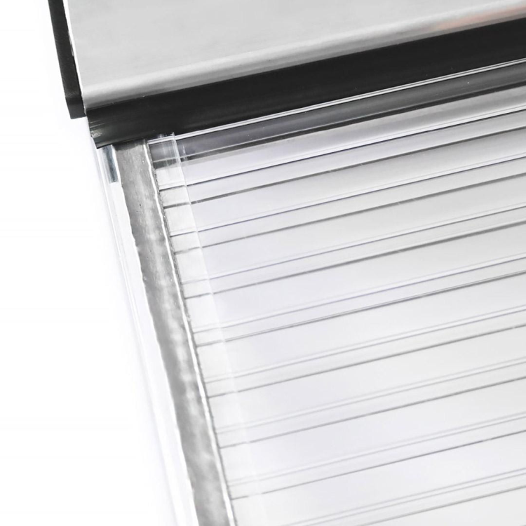 ROBELIT - Taśma aluminiowa do poliwęglanu 4,5-10mm / 25mm x 50mb - ZASTOSOWANIE