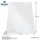 ROBELIT - Poliwęglan komorowy 16mm antracyt / 210 x 700cm - SCHEMAT