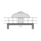 ROBELIT - Podkładka grzybkowa montażowa do poliwęglanu 16mm biała / 20szt. - SCHEMAT