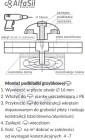 ROBELIT - Podkładka grzybkowa montażowa do poliwęglanu 16mm brąz - INSTRUKCJA MONTAŻU