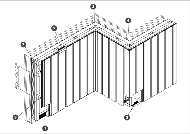 VINYLIT vinyPlus Shadow - MONTAŻ PIONOWY
