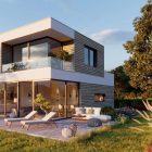 VINYLIT vinyPlus Shadow - Deska elewacyjna Sheffield Oak Alpine - WIZUALIZACJA