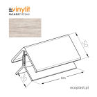 VINYLIT - Narożnik ZEWNĘTRZNY Sheffield Oak Alpine / 6m