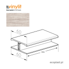 VINYLIT - Listwa łącząca "H" Sheffield Oak Alpine / 3m