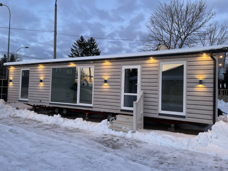 VINYLIT vinyPlus Shadow - Deska elewacyjna Sheffield Oak Concrete - REALIZACJA