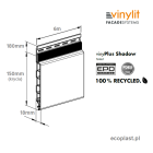 VINYLIT vinyPlus Shadow - Deska elewacyjna Sheffield Oak Concrete / 15cm x 3m - SCHEMAT
