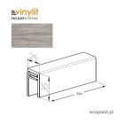 VINYLIT - Listwa uniwersalna "U" Sheffield Oak Concrete / 3m