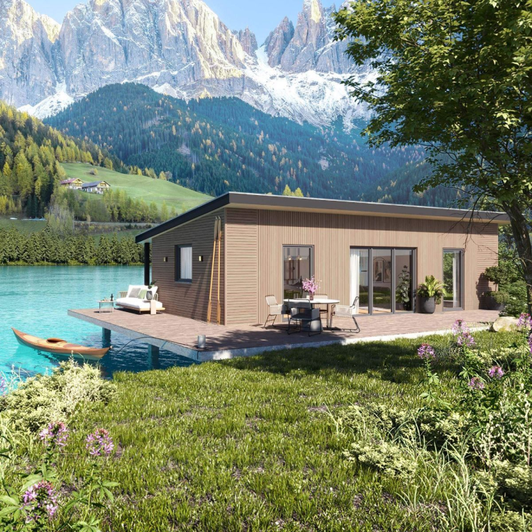 VINYLIT vinyPlus Quattro - Deska elewacyjna Artisan Oak - WIZUALIZACJA