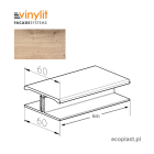 VINYLIT - Listwa łącząca "H" Artisan Oak / 6m