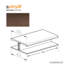 VINYLIT - Listwa łącząca "H" Turner Oak Toffee / 3m
