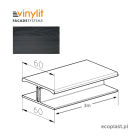 VINYLIT - Listwa łącząca "H" Kitami Oak / 3m