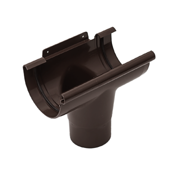 IZABELLA PVC brązowy ciemny - Lej spustowy 90/75mm