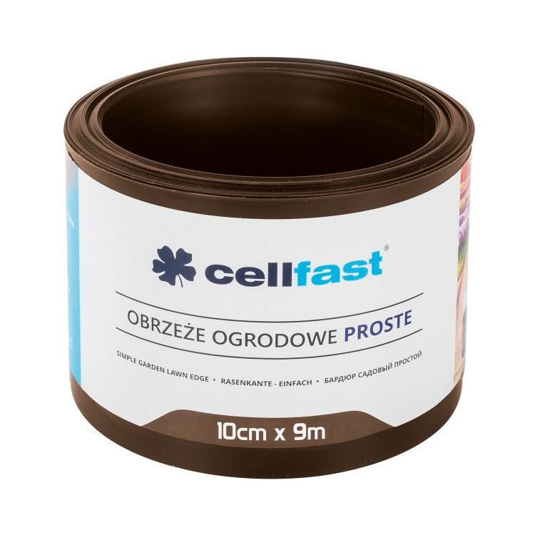 CELLFAST - Obrzeże ogrodowe i trawnikowe BRĄZOWE / 9m x 10cm
