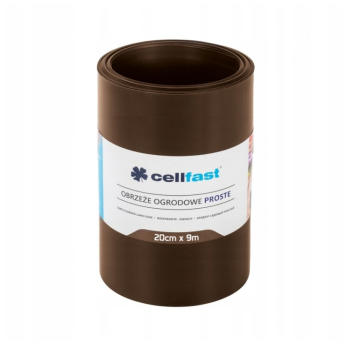 CELLFAST - Obrzeże ogrodowe i trawnikowe BRĄZOWE / 9m x 20cm
