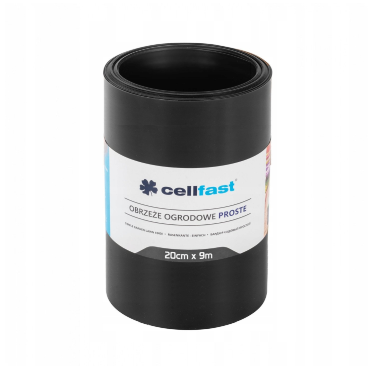 CELLFAST - Obrzeże ogrodowe i trawnikowe CZARNE / 9m x 20cm
