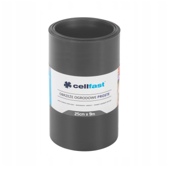 CELLFAST - Obrzeże ogrodowe i trawnikowe GRAFITOWE / 9m x 25cm