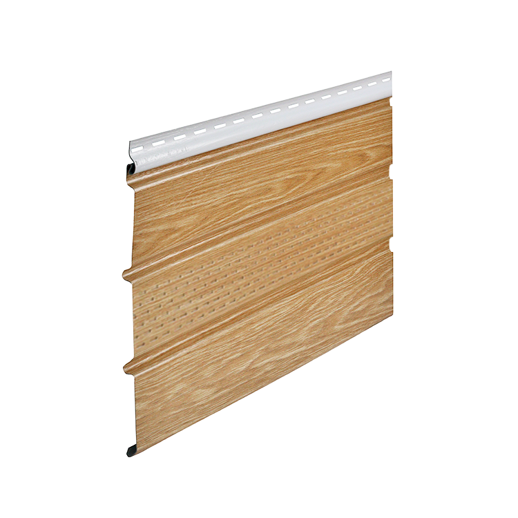 BORYSZEW - Podsufitka dąb turner / woodec wentylacyjna T4 (trzydeskowa) PVC - próbka (5-10cm)