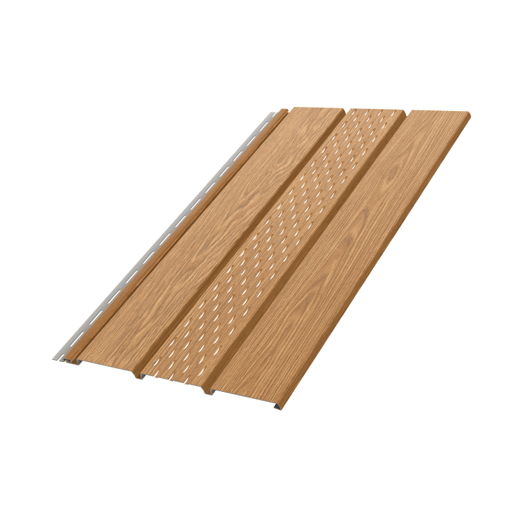 BRYZA - Podsufitka PCV dąb turner wentylacyjna - próbka (5-10cm)