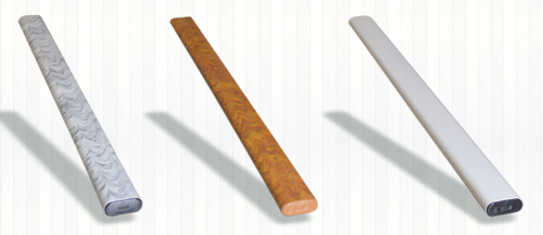 ZAŚLEPKA do profilu PVC ławkowego - ogrodzeniowego 85x35mm / WIZUALIZACJA