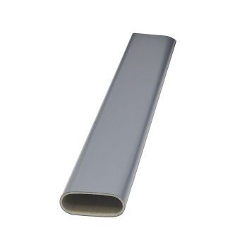 Profil PVC ławkowy - ogrodzeniowy 85x35mm / SREBRNY - próbka (5-10cm)