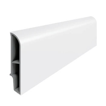 VILO - listwa przypodłogowa zaokrąglona 6,5cm SEMPLA 707 biała - próbka (5-10cm)