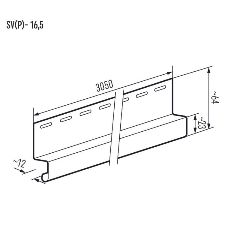vilo-listwa-okapowa-biala-sv-16,5-305cm-schemat