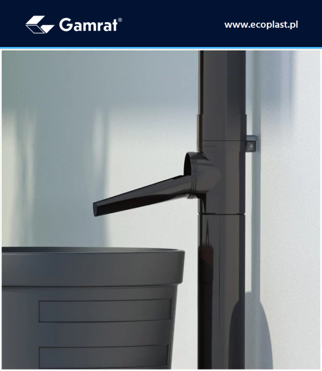 GAMRAT PVC - Wylewka deszczówki (do czyszczaka / rewizji)