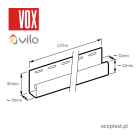VOX / VILO grafit - Listwa "J" SV-15 / 3,05m - SCHEMAT