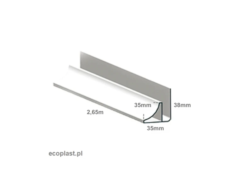 as-bialy-listwa-przysufitowa-cwiercwalek-pvc-2,65m-schemat