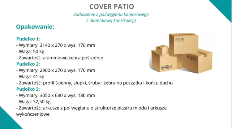 polyxo-perfola-aluminiowa-zadaszenie-przyscienna-grafit-ral-7016-3m-3m-zawartosc