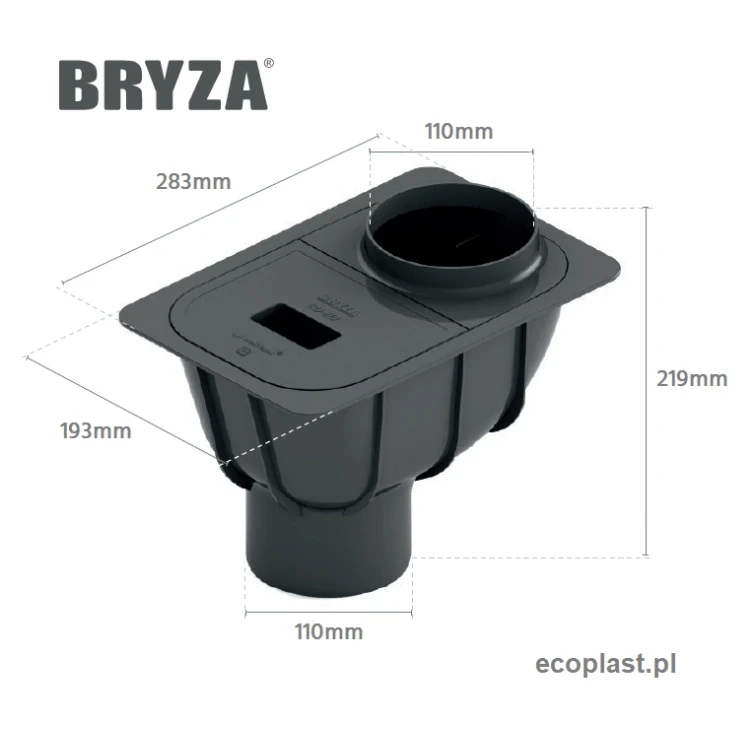 bryza-pvc-czarny-osadnik-110mm-schemat