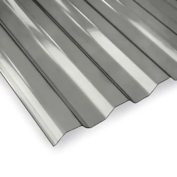 ROBELIT - płyta TRAPEZOWA z poliwęglanu / antracyt - próbka (5-10cm)