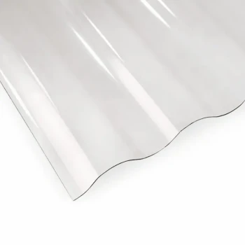 ROBELIT - płyta FALISTA z poliwęglanu / bezbarwna - próbka (5-10cm) 