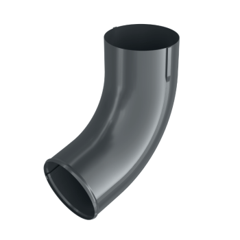 BRYZA STAL antracytowy - Kolano / wylewka 100mm (kąt 72°)