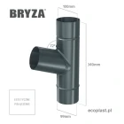bryza-stal-antracytowy-trojnik-100-100-100mm-kat-72-schemat