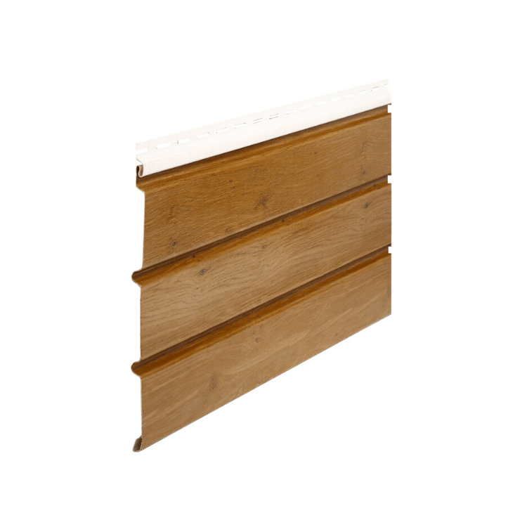 BORYSZEW - Podsufitka PCV dąb winchester pełna (trzydeskowa) - próbka (5-10cm)