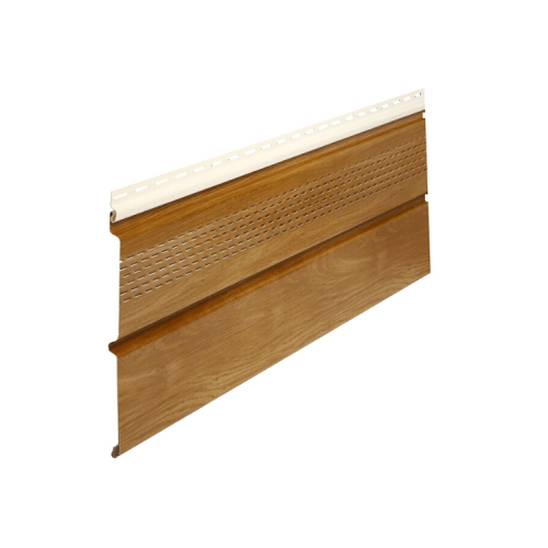 BORYSZEW - Podsufitka PCV dąb winchester wentylacyjna (dwudeskowa) - próbka (5-10cm)