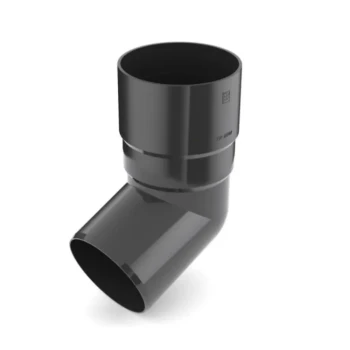 BRYZA PVC grafitowy - Kolano / wylewka 110mm (kąt 67,5°)