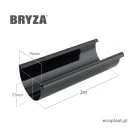 bryza-pvc-brazowy-rynna-75mm-2m-schemat
