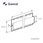 gamrat-ciemnobrazowy-listwa-laczaca-h-do-podsufitki-pvc-3m-schemat