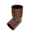 bryza-pvc-brazowy-kolano-wylewka-90mm