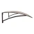robelit-daszek-aluminiowy-arco-pro-brazowy-plus-poliweglan-dymiony-108x80cm