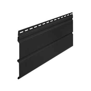 GAMRAT - Podsufitka PCV czarna  pełna (dwudeskowa) - próbka (5-10cm)